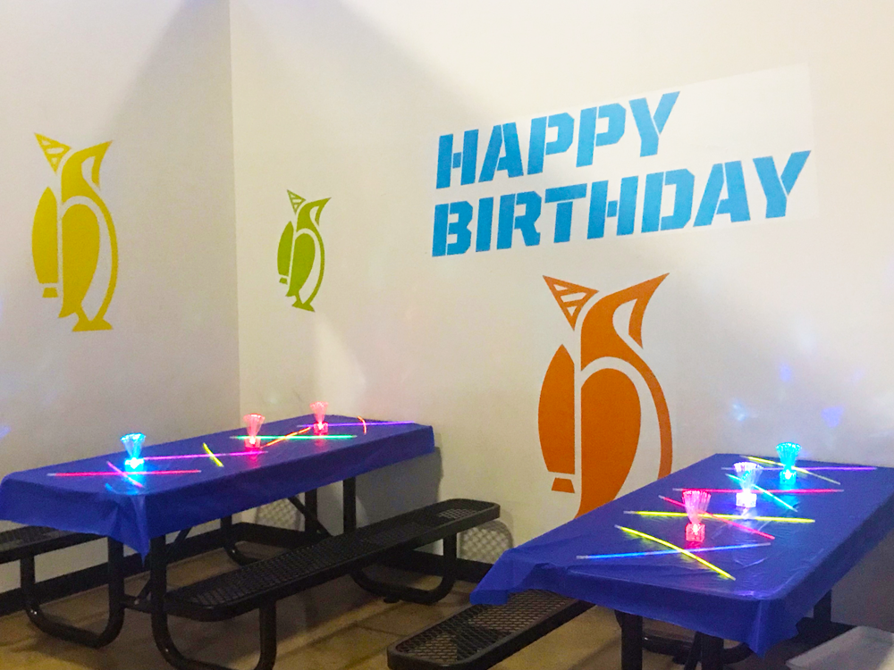 Turn up the fun with a Glow Party at House of Air Crowley!